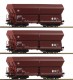 67082 Roco Set of 3 hopper cars type Fals